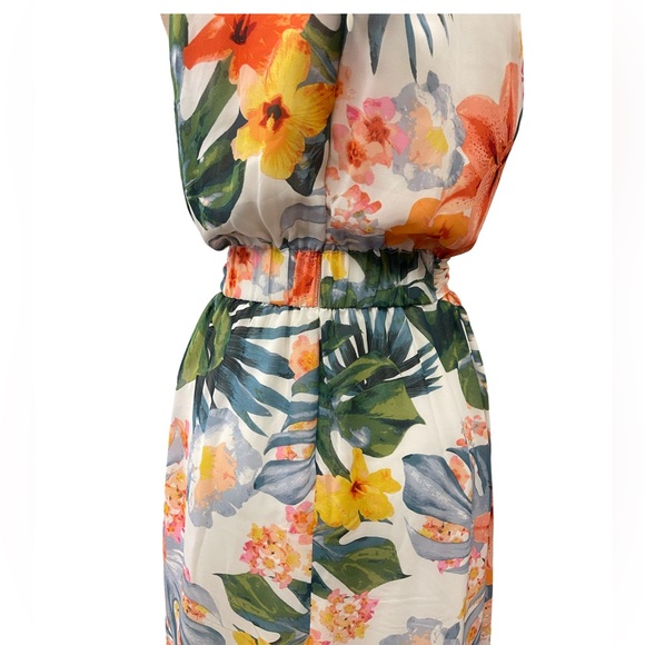 NWT Eliza J Tropical Floral Print Dress - Picture 7 of 10